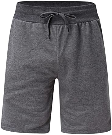 מכנסי חדר כושר אתלטים של XXBR לגברים, משיכת אימון מותניים אלסטיים קצרים עם כיסים במכנסיים קצרים של חוף קיץ בצבע
