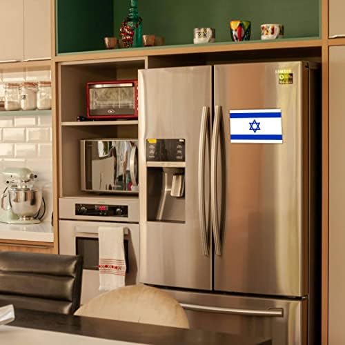 5 PCS מדבקת דגל לאומי ישראל, 6x3.5 במדבקות ישראליות למחשב נייד חלון פגוש מכוניות