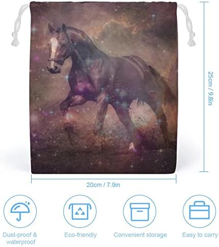 סוס מירוץ גלקסי מודפס שקית שרטוט חמוד אחסון איפור נסיעות שקיות קוסמטיקה