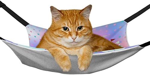 ערסל לחיות מחמד מיטת שינה חתול חד קרן עם רצועות מתכווננות ווי מתכת 16.9 איקס 13