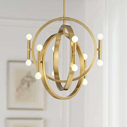 עיצוב יורו של Possini אורה זהב חם תלייה נברשת תאורה 25 1/4 אינץ
