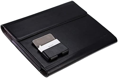 מארז פוליו עור שחור של Broonel - תואם למחשב נייד משטח מיקרוסופט Go מחשב נייד מסך מגע 12.4 אינץ '.