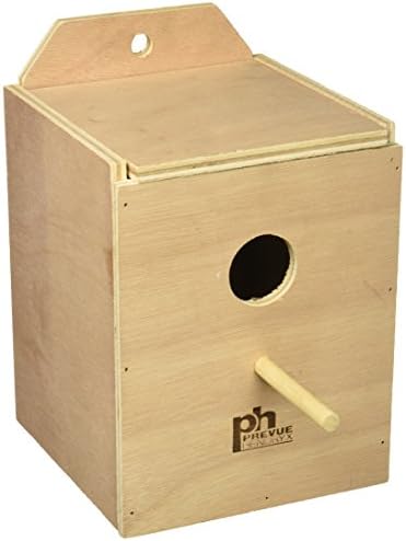 Prevue מוצרי חיות מחמד BPV1102 עץ בתוך קופסת קן הר עבור ציפורים, Lovebird