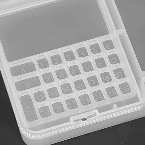 2 יחידות חרוז ארגונית קופסא פלסטיק רכיבים אחסון מקרה ברור אחסון מקרה עבור שרשרת עגילי רכיבים אלקטרוניים