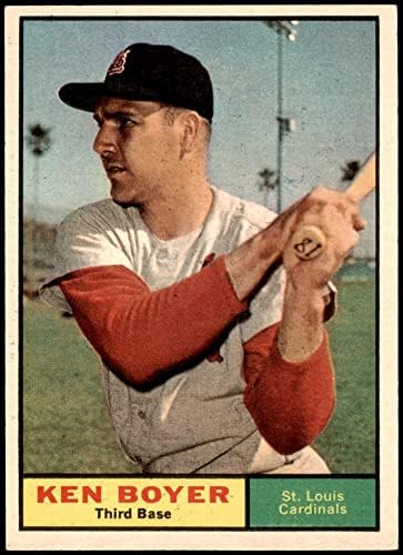 1961 Topps 375 Ken Boyer St. Louis Cardinals Ex/MT Cardinals