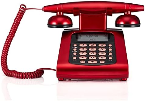 LEPSJGC עתיק טלפון קווי טלפון קבוע רטרו טלפון חיוג חיוג וינטג 'טלפונים דקורטיביים למשפחה ביתית