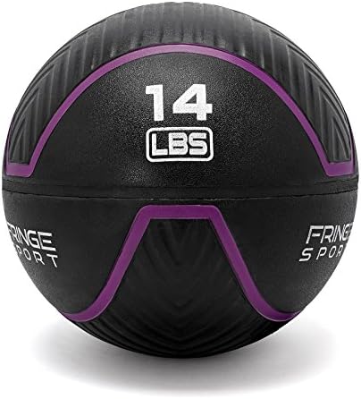 FRINGESPORT INVERALITY INSITING BALL/כדור רפואה משוקלל במיוחד לעמידה עבור SLAMBLABLES, כדורי קיר ו- WODS