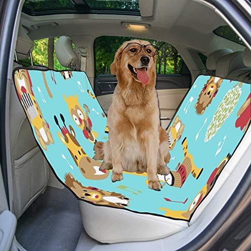 מותאם אישית נמוך תוף יד-צבוע אמנות אתני הדפסת רכב מושב מכסה לכלבים עמיד למים החלקה עמיד רך לחיות