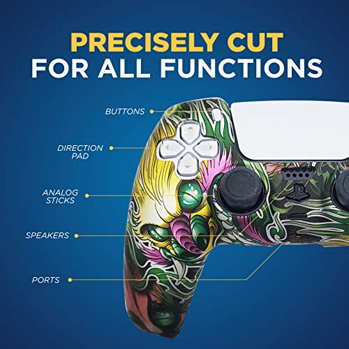 PS5 סיליקון ג'ל בקר Controller כיסוי העור התואם ל- Sony PlayStation 5, תואם לפלייסטיישן 5 אביזרים, כיסויי מגן על