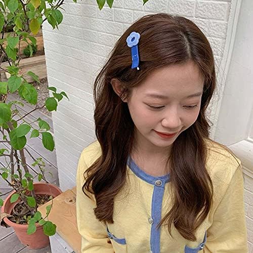 Bybycd פרח שיער סיכת שיער מתוק קוואי סטייל קוריאני בסגנון קוריאני מתנות כיסוי ראש מתנות קליפ נערות נערות