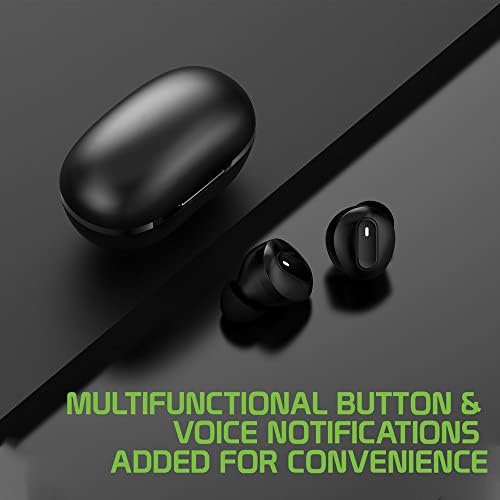 אוזניות Bluetooth אלחוטיות אלחוטיות התואמות ל- HTC TYTN עם מארז חבילת טעינה מורחבת עבור אוזניות