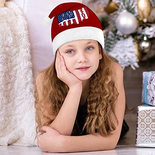 בציר אוהיו מדינת אמריקה דגל חג המולד סנטה כובע עבור אדום חג המולד כובע חג טובות חדש שנה חגיגי ספקי צד