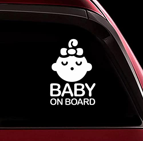 האם תינוקת על מדבקה לרכב, 6 x4