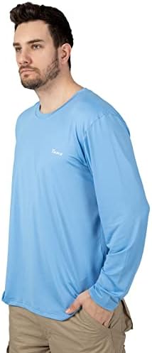 חולצות דיג טונה לגברים שרוול ארוך UPF 50+ UV הגנה מפני השמש הפריחה שומר קל משקל יבש מהיר לטיולים