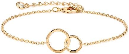 לויאטה זהב צמיד זהב 14 קראט זהב מלא מעדן שרשרת פשוט תכשיטי מתנה לנשים