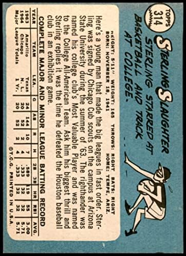 1965 Topps 314 סטרלינג שחיטה שיקגו קאבס VG/Ex Cubs