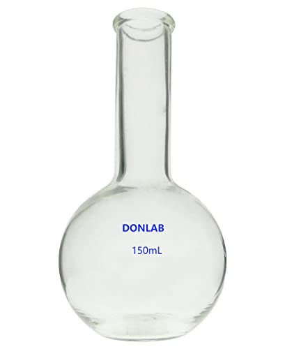 דונלאב-5000 זכוכית 5000 מ ל / 5 ליטר צוואר ארוך בקבוק רותח של תחתית עגולה