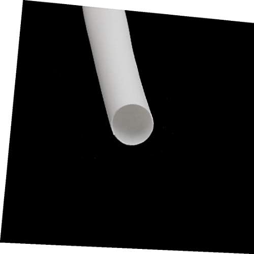 X-DREE 5M אורך 5.5 ממ דיה פנימי פוליולפין מבודד חום מבודד צינור צינור חוט עטיפה לבן (5M DE LONGITUD 5,5 ממ