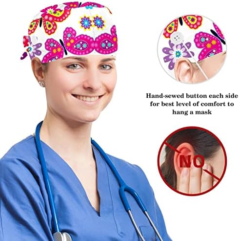 כובעים רפואיים של Muooum Caps מתכווננים עם כפתורים ושיער קשת מוסיקה מוזיקה מדהימה