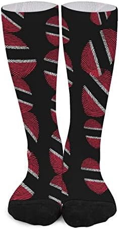 טרינידד וטובגו הדפסת צבע מודפס צבע תואם גרביים אתלטי ברך גרביים גבוהים לגברים נשים