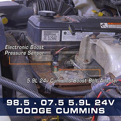 מתאם Boost Boost Boost Boost Glowshift Boost תואם עם 24 שסתומים 5.9L Dodge RAM 2500 3500 Cummin