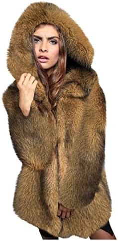 מעילי פרווה בסיסין לנשים חורפי חורף חם פו -פו מעיל מעיל פרווה של פארק ז'קט חצייה