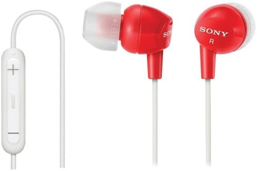 סוני קל משקל באוזן עמוק סאונד בס מבודד אוזניות אוזניות סטריאו עם 3 כפתורים מרוחקים/מיקרופון תואם לסמארטפונים,