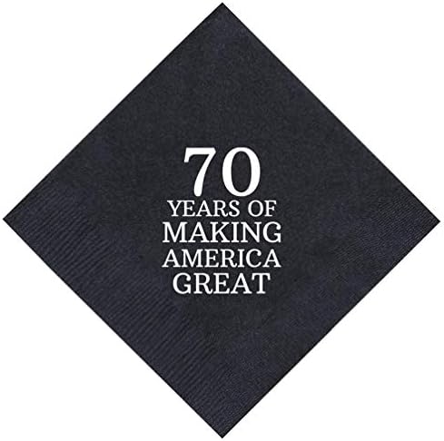 מסיבת יום הולדת 70 70 שנה מה שהופך את אמריקה נהדרת 50 חבילה 5x5 מפיות מפיות מסיבה מפיות קוקטייל