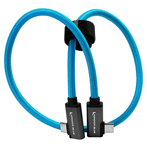 Kondor Blue 8.5 ישר USB C 3.1 GEN 2 10 GB/S 100W כבל קלוע לנתוני 8K ומסירת חשמל
