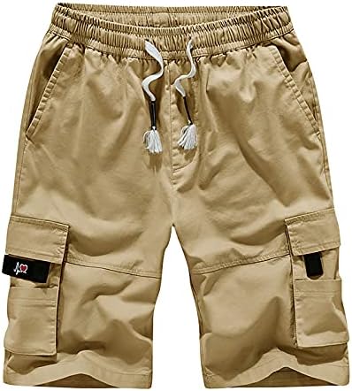 מכנסיים קצרים טקטיים לגברים מגברים מגשמים מכנסי כיס כותנה חמש נקודות מכנסיים קצרים סרבלים גברים אתלטיק