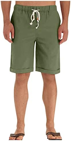 מכנסיים קצרים בצבע Uofoco כפתור איש ישר מכנסיים קצרים ברגליים קיץ פלוס גודל ריצה של טרקליני