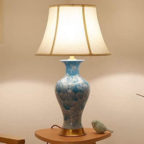 FZZDP מנורת שולחן קישוט ביתי, גוף מנורת מלפסת הבד, מתאים לסלון, חדר שינה