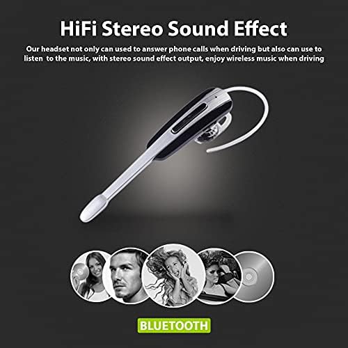 אוזניות Tek Styz התואמות ל- Asus Zenfone Selfie באוזן Bluetooth רעש מבטלת אוזן