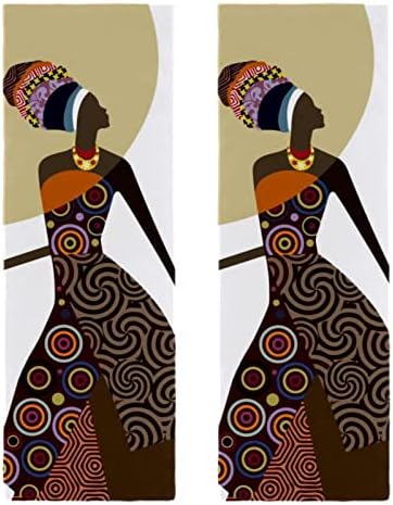 Lorvies נשים אפריקאיות מיקרופייבר מגבות כושר מגבות כושר ספורט אימון זיעה מגבת ייבוש מהיר 2 חבילה 12