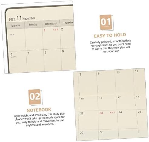 מחברת Magiclulu פנקס רשימות למינוי עבודה לוח שנה עבודה מחברת אג'נדה מתכנן עבודה 2023 מתכנן לוח השנה למתכנן