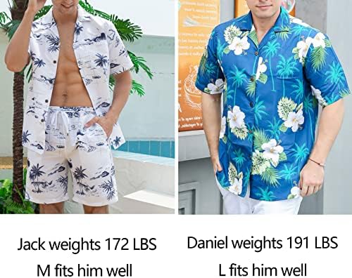 בשנה בשנה החולצות בהוואי ומערכות מכנסיים קצרים לגברים מתאימים לסט רגיל של חולצות הוואי מזדמנים עם אפקט מהיר