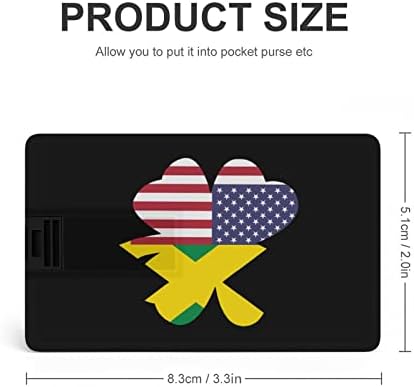 דגל ג'מייקה האמריקני שמרוק כרטיס אשראי USB כונני פלאש בהתאמה אישית מזיכרון מפתח מתנות תאגידיות ומנות קידום מכירות