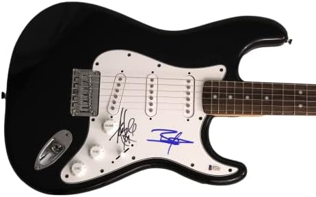 איימי לי ובן מודי להקה חתמה על חתימה בגודל מלא פנדר שחור סטרטוקסטר גיטרה חשמלית עם אימות בקט - Evanescense Beauty