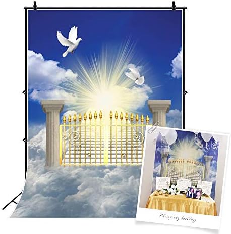 3 * 5 רגל מדרגות לגן עדן רקע ממלכת רקע גן עדן מדרגות קודש שמיים עננים יונה רקע הכנסייה אירוע רקע כנפי