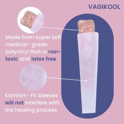 Vagikool לשימוש חוזר לאחר לידה Gelcold-Pack 10 שרוולים בכושר קומפור- חבילות קרות גמישות- רפידות לאחר לידה להחלמה