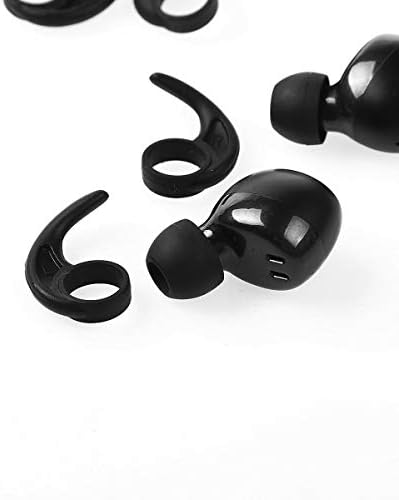 Tiaobug 5 זוגות סיליקון אוזן אוזן אוזניים באוזן באוזניות אוזניות אוזניות אוזניים אוזניים אוזניים שחורות