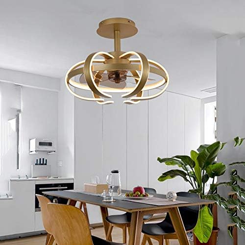 אורות מאוורר תקרה, נברשת מאוורר בלתי נראית לעמעום מודרני עם מאווררי תקרה אילמים מרוחקים לחדר האוכל בחדר האוכל