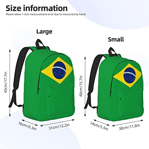 תרמיל דגל ברזיל תרמיל מחשבים ניידים עסקיים תרמיל תיקי טיול גדולים לנשים לגברים נשים