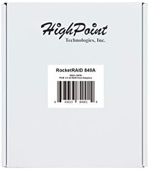 Highpoint Rocketraid 840a PCIE 3.0 X8 6GB/S SATA RAID מתאם מארח