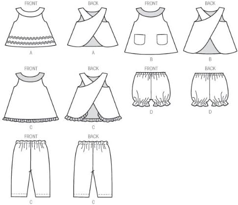 מק ' קול דפוס החברה מ6912 תינוקות הפיך למעלה שמלות תחתונים ומכנסיים, גודל יה5