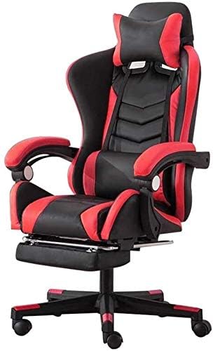 משרד כיסא אלקטרוני ספורט כיסא, גבוהה בחזרה משחקי כיסא מתכוונן עם הדום כיסא מחשב עם משענת ראש המותני תמיכה רב צבע