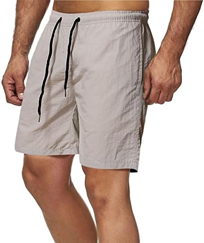 מכנסיים קצרים לשחייה לגברים מתאימים למכנסיים קצרים בקיץ חוף קיץ עם מותניים אלסטיים וכיסים מכנסיים קצרים בגדי