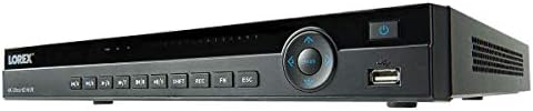 Lorex NR9082 8 ערוץ 4K Ultra HD 8 אבטחת ערוץ NVR NVR, כונן קשיח 2TB, POE, רשומות 4K במהירות 30 fps עם הקלטת
