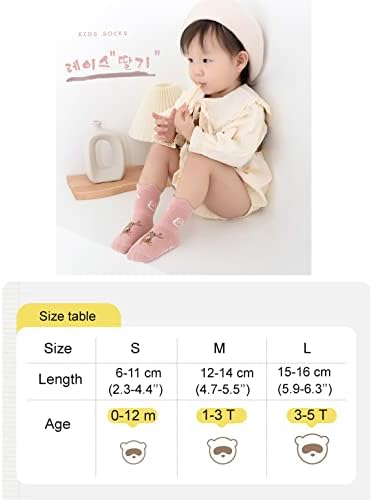 תינוקות שאינן החלקה גרבי פעוטות יילוד תינוקות שאינם מחליקים גרביים עם גרבי טרמפולינה אנטי-החלקה בנות