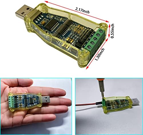 DSD Tech SH-U16A USB ל- RS485 RS422 מתאם עם CHIP PL2303